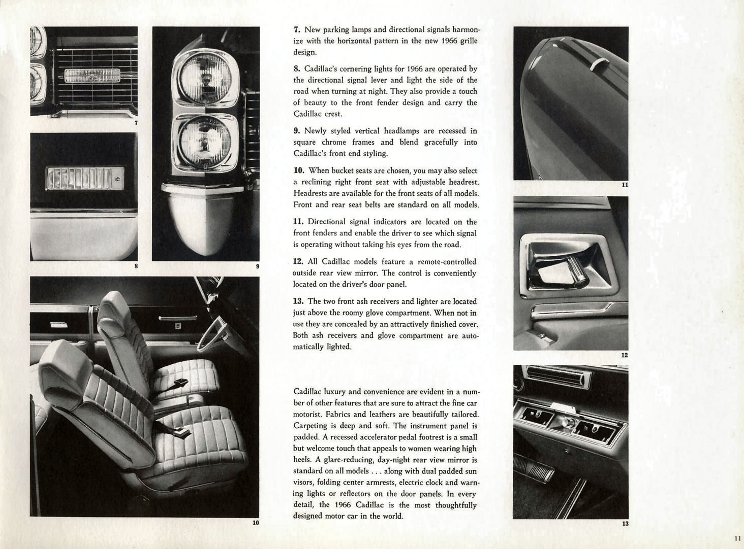 1966 Cadillac Brochure Page 12
